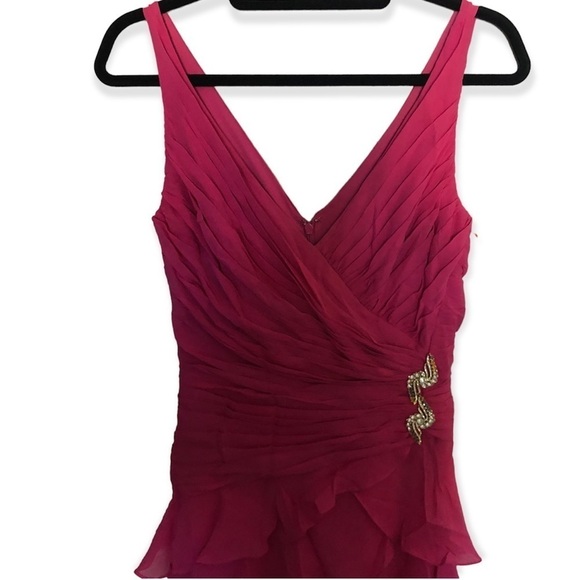 Vintage Tadashi Silk Hi-low Cocktail Dress - Picture 3 of 9